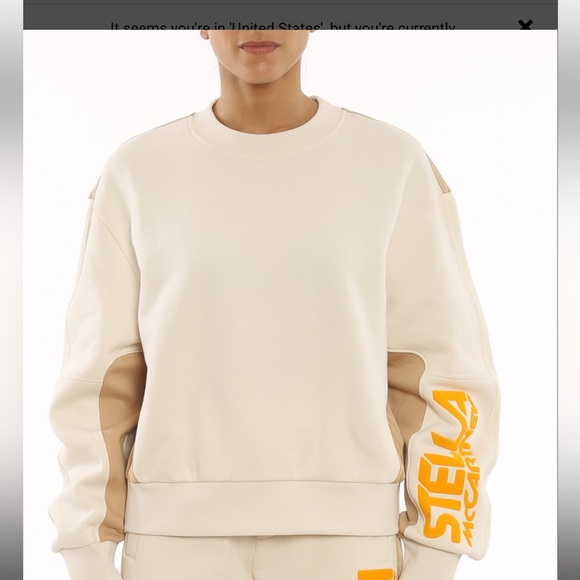 Stella McCartney Organic cotton sweatshirt featuring logo print.